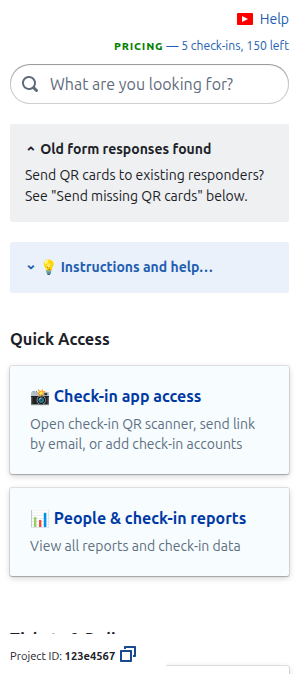 Screenshot of the unified Dashboard main menu in the add-on